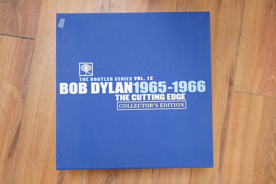 Bob Dylan, The Cutting Edge Collector's Edition 1965-1966, from The Bootleg Series Vol.12, issued by Columbia Special Products, comprising of books containing photos and other images of archive material from this period.